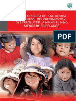 Norma Cred niños menores de cinco años, Norma 