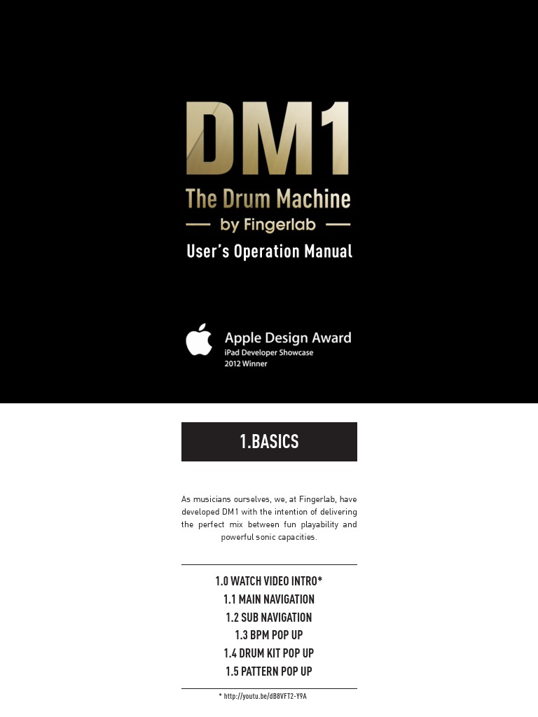 Dm1 The Drum Machine User Guide PDF Tempo Drum Kit