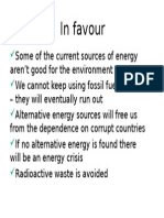 Alternative Forms of Energy - General Paper
