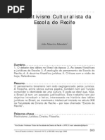 Adeodato. O Positivismo Culturalista Da Escola Do Recife