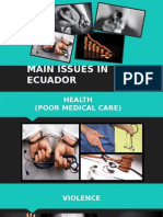 Main Issues in Ecuador