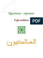 Questions - Réponses - Fiqh Mâlikiyy