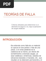 Teorias de Falla Carga Estatica