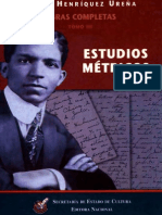 Pedro Henriquez Ureña Obras Completas Tomo III - Estudios Metricos