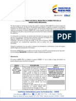 Paso A Paso para Registro en Modalidad Individual Saber Pro