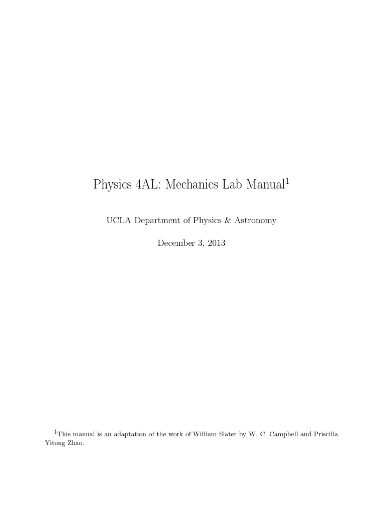 Manual De Pasco Capstone Experiment Mechanic 1 Pdf Accuracy And