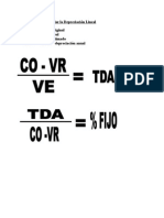 Fórmula Para Calcular La Depreciación Lineal