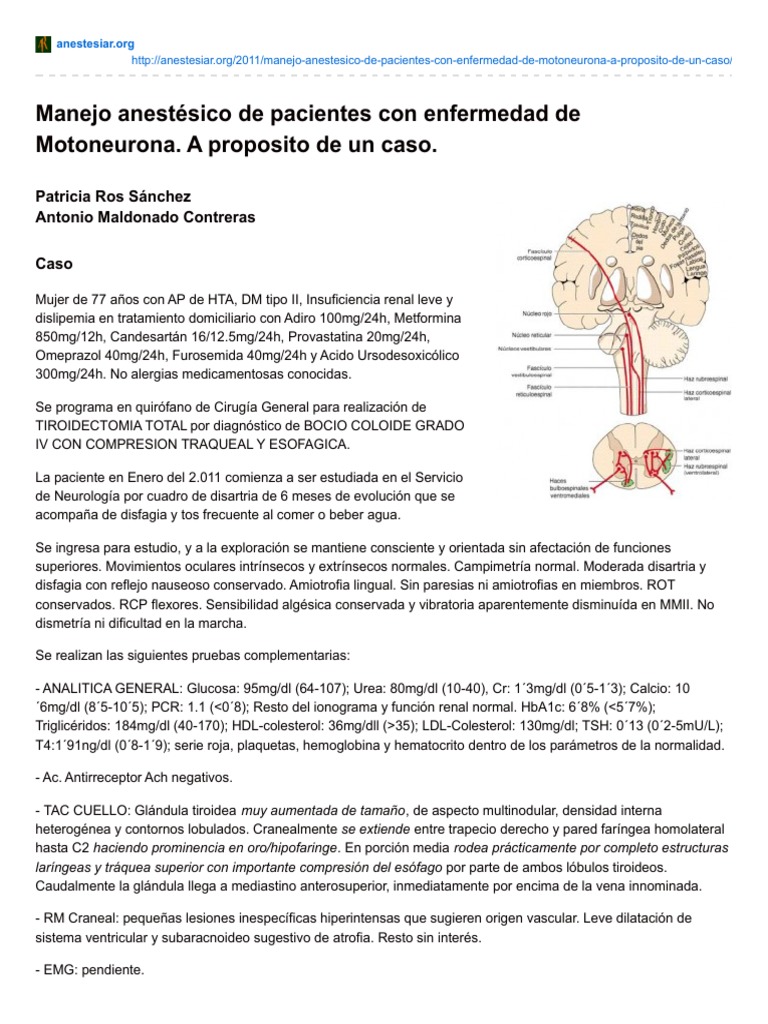 Anestesiar.org-Manejo Anestésico de Pacientes Con ...