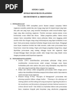 Studi Kasus Kegiatan Rekrutmen Dan Orientasi Di Industri Perhotelan