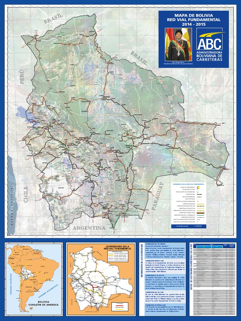 Mapa de la Red Vial Fundamental Bolivia | PDF | Transporte | Gobierno