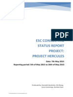 Example Project Status Report IT Management ESC