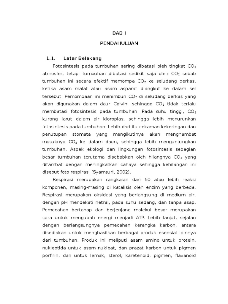 Fotosintesis Dan Respirasi