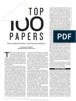 Nature Looks at The100 Most-cited Papers