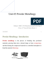 Powder Metallurgy PDF - Amrita University