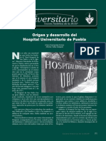 Origen y Desarrollo Del Hospital Universitario de Puebla - Gaceta 16 2009