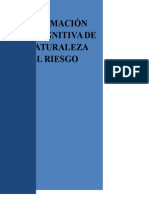 Aproximación Metacognitiva de La Naturaleza Del Riesgo