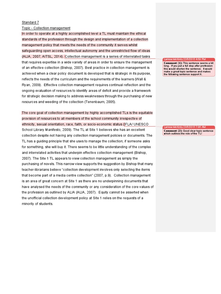 Effective Collection Management Strategies | PDF | Evaluation | Curriculum