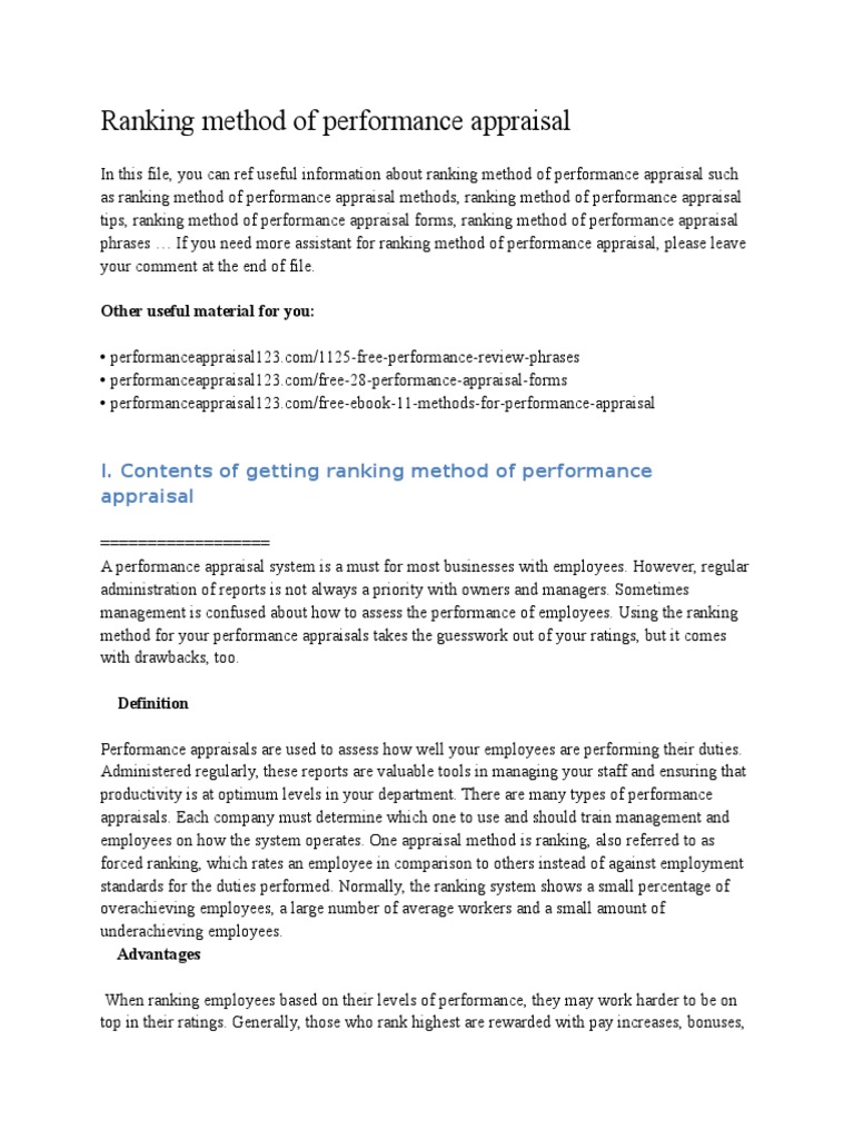 ranking-method-of-performance-appraisal-pdf-performance-appraisal