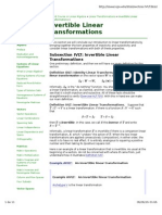 Subsection IVLT: Invertible Linear Transformations