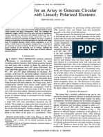 A Technique for an Array to Generate Circular Polarization With Linearly Polarized Elements