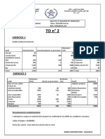 Exercice 1: Matière: Professeur de La Matière: Chargé Du TD