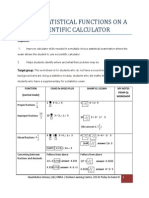 Using Statistical Functions on a Scientific Calculator (1)