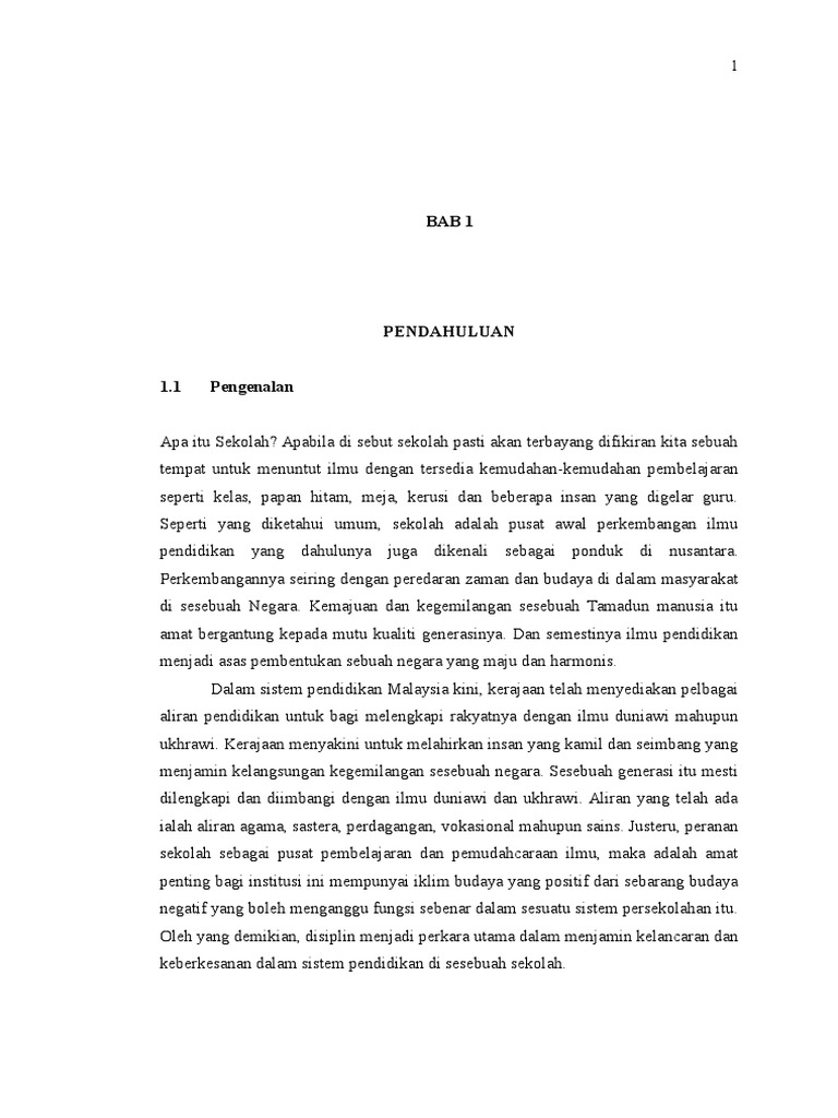 Jenis Punca Dan Pendekatan Untuk Mengatasi Masalah Disiplin Di Sekolah Pdf