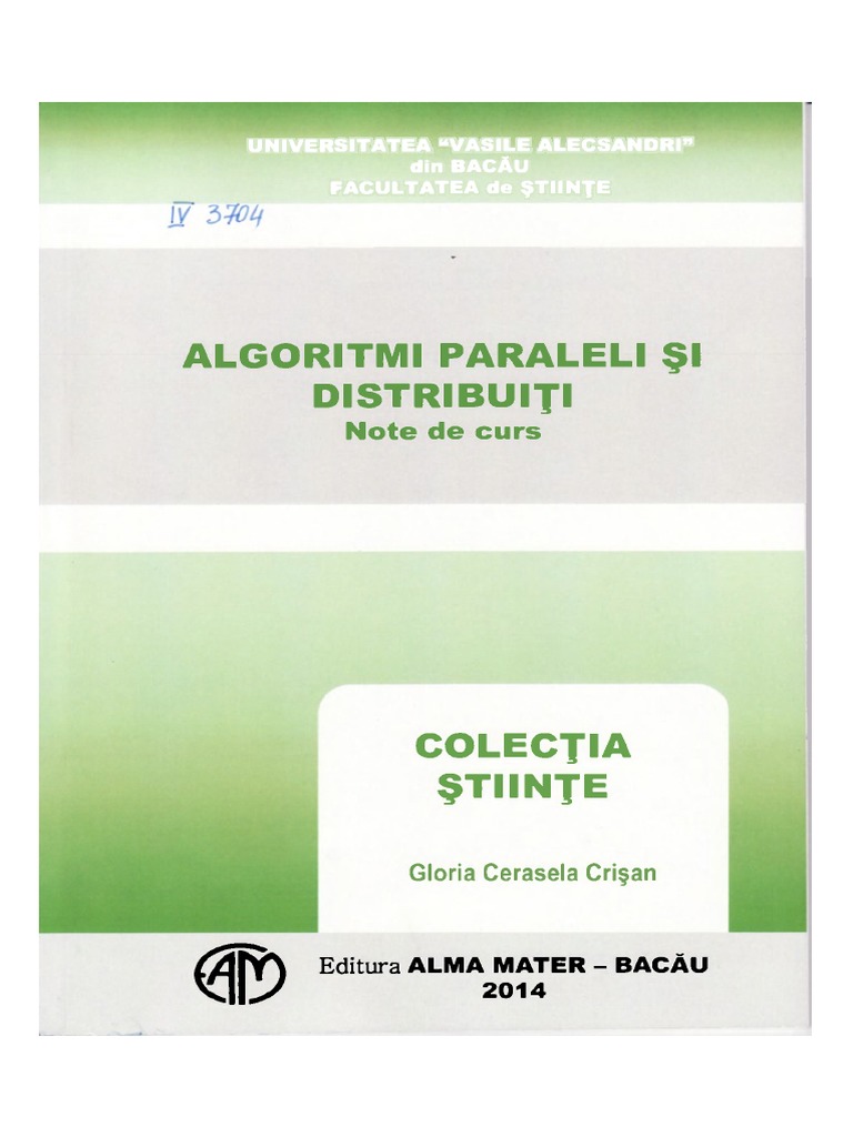 Algoritmi Paraleli Si Distribuiti Crisan 2014
