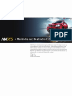 Mahindra Mahindra Auto Case Study - ANSYS