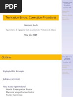 Matrix iteration repear, modal constirbutions and static correction