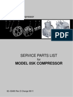 Service Parts List: Model 05K Compressor