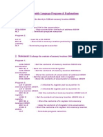 8085 Assembly Language Programs & Explanations 1.