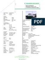 PT. MAHAKARYA GEO SURVEY MGS GEOSURVEY Vessel Specs