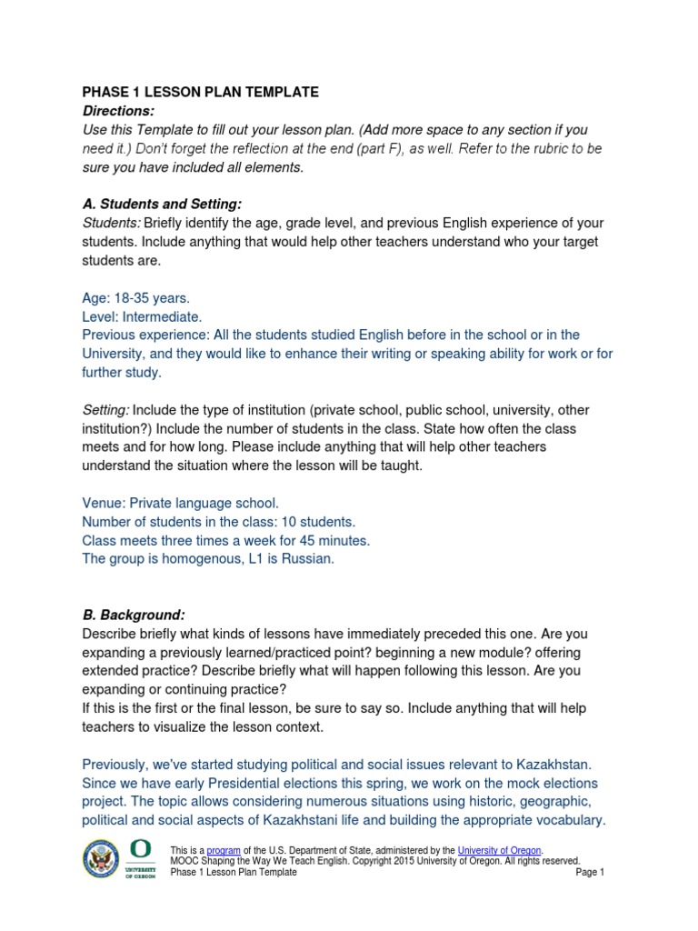 Lesson Plan For Polling Votes | PDF | Lesson Plan | Massive Open Online ...