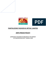 PANTALOONS FASHION ANTI-FRAUD POLICY