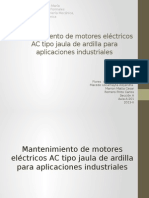 Mantenimiento de Motores Tipo Jaula Ac, Motores Electricos.