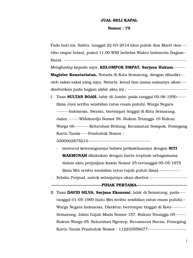 Jual Beli Kapal
