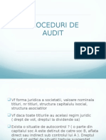 Proceduri de Audit