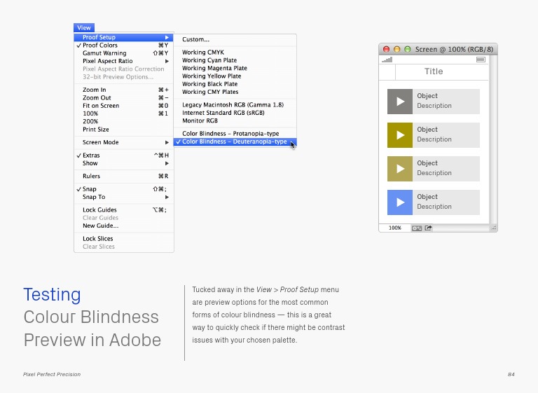 Color Blindness Preview in Adobe | PDF