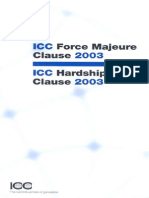 ICC FORCE MAJEURE CLAUSE 2003