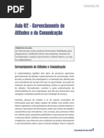 Aula 02 - Gerenciamento de Atitudes e Da Comunicação
