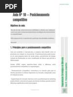 UvbAula Nº 10 – Posicionamento Competitivo