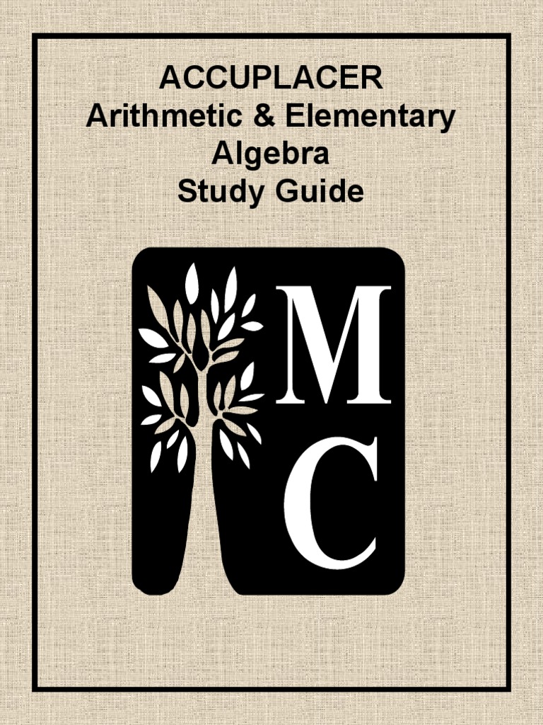 Accuplacer Arithmetic Study Guide