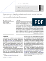 Fuzzy multicriteria disposal method and site selection for municipal solid waste.pdf