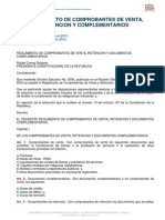 Reglamento de Comprobantes de Venta Retencion y Documentos Complementarios