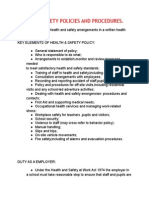 Health & Safety Policies and Procedures