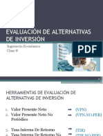 CL 08 - Evaluación de Alternativas de Inversión