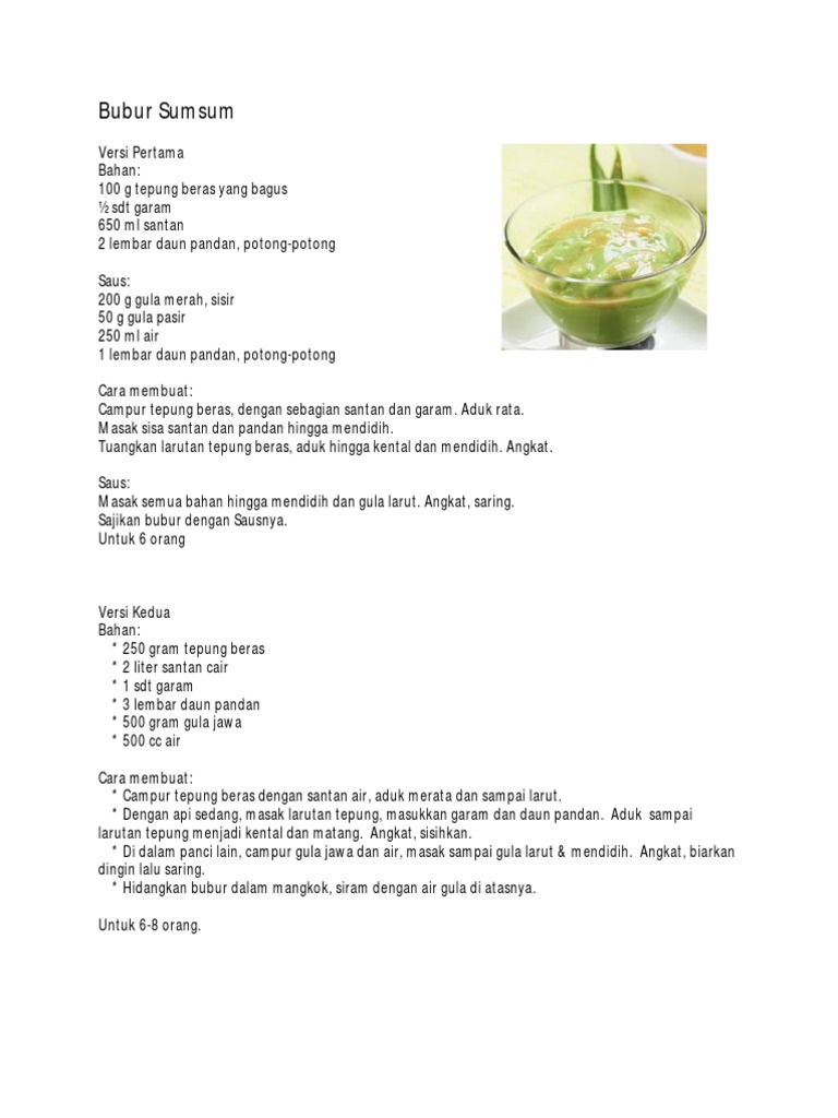 Bubur Sumsum