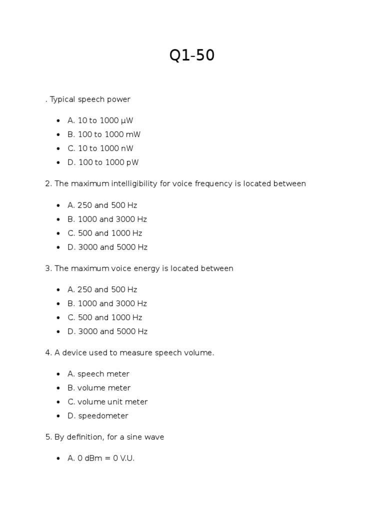 MCQ's Wire and Wireless PDF Telephone Cellular Network