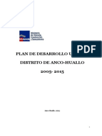 Plan de Desarrollo Urbano Del Distrito de Anco Huallo